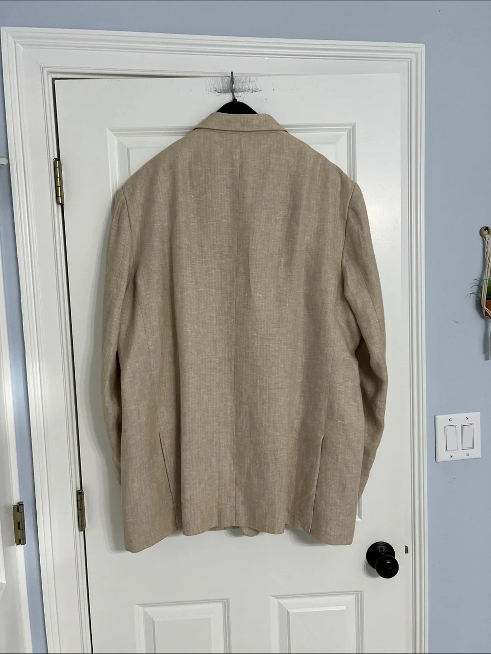 Classic Beige Linen Blazer Martin Gordon  - Linen  Three-Button Sport 100%